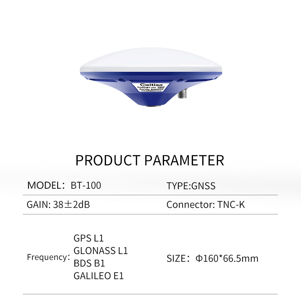 Beitian multi-satellite single-frequency GNSS Antenna GPS L1 GLONASS L1 BDS B1 GALILEO E1 BT-100 Beitian multi-satellite single-frequency GNSS Antenna GPS L1 GLONASS L1 BDS B1 GALILEO E1 BT-100